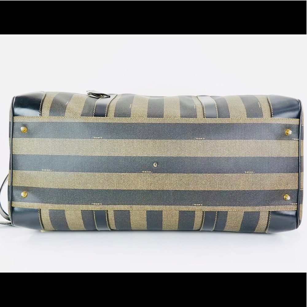 ‼️FENDI Black Beige Canvas Duffel Bag - Picture 4 of 8